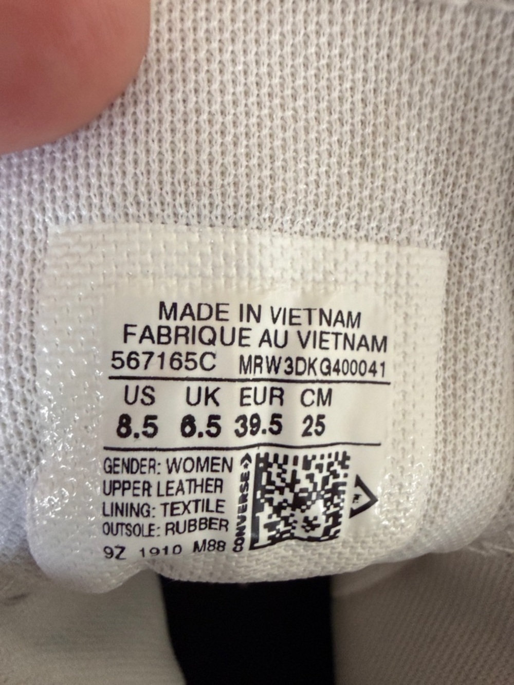 White High-Top Platform Sneakers leather size 8.5 - Picture 5 of 6